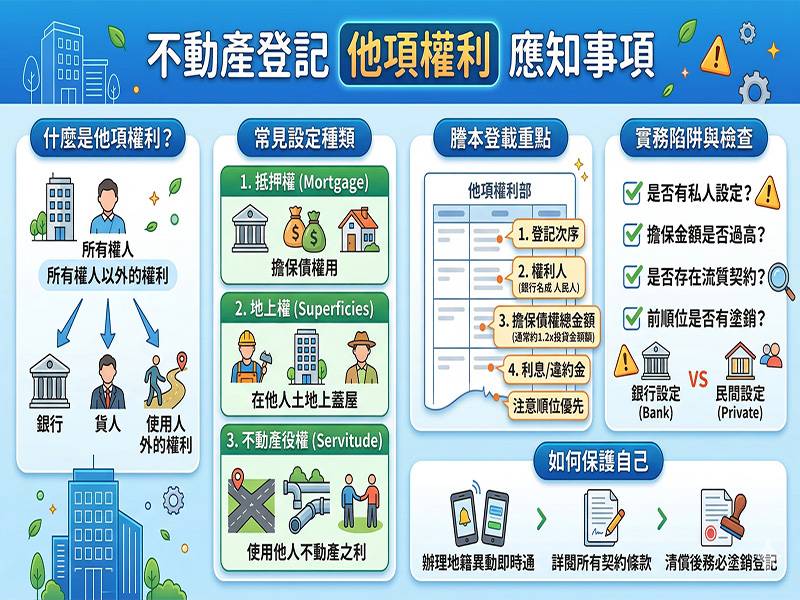 房地產的「他項權利部」是什麼呢? 