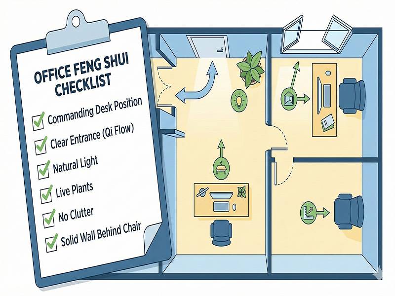 辦公空間藏風聚氣，各安其位