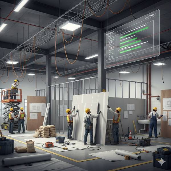 辦公室/廠房裝修工程 - 預算與進度控管策略